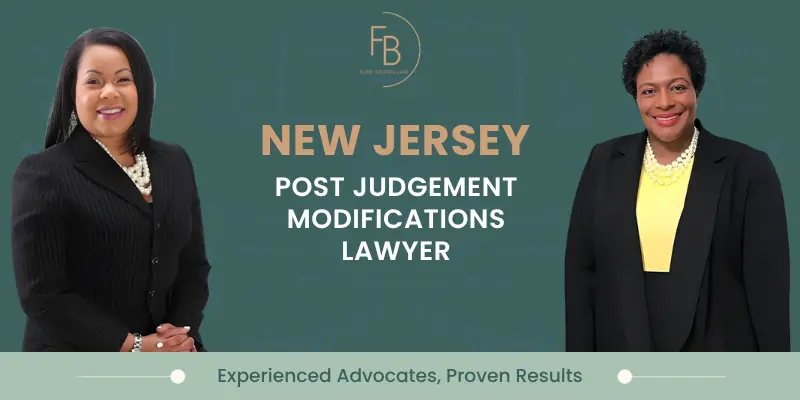 post judgement modifications lawyer in new jersey